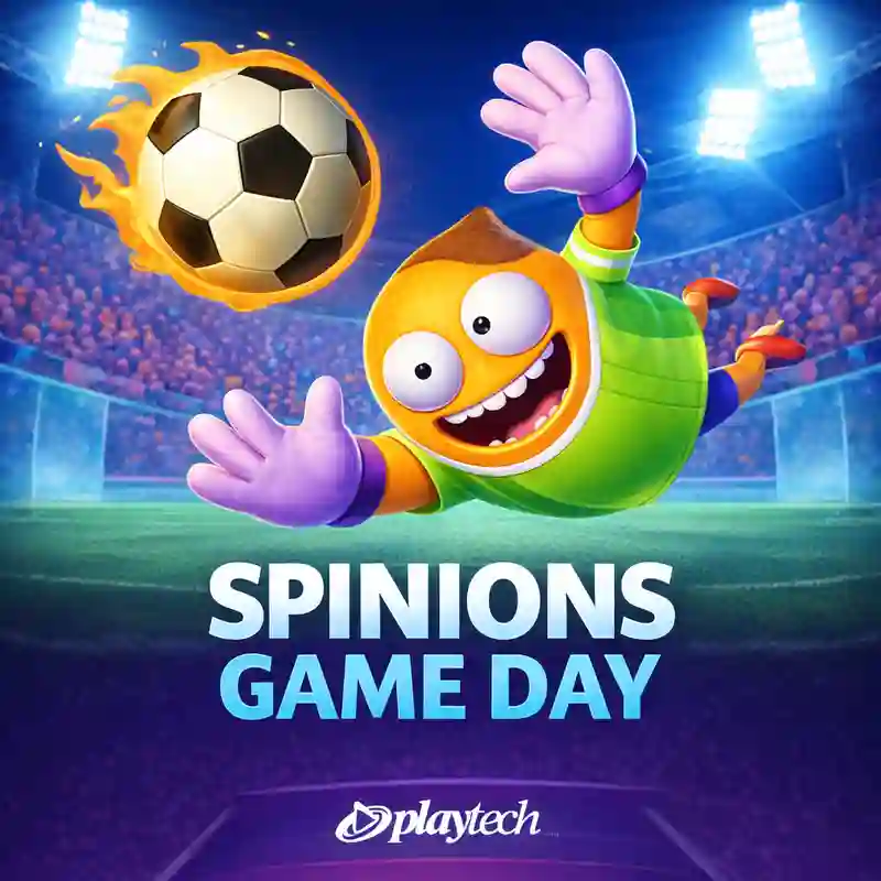 Spinions Game Day slot game interface - fbmgaming